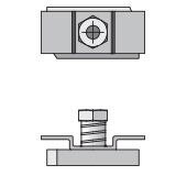 Inch Tube and Hose Clamps - Channel Rail Adapter